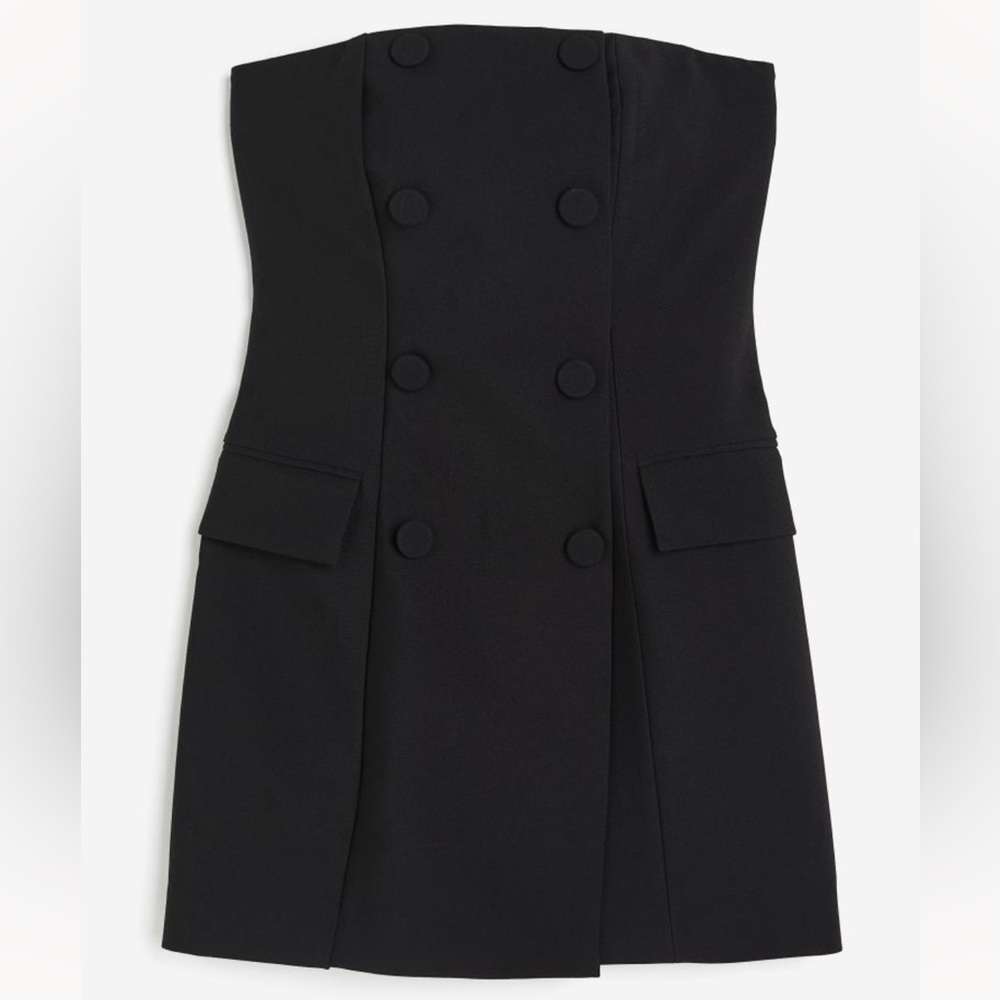 HM tuxedo mini dress 2023 holiday